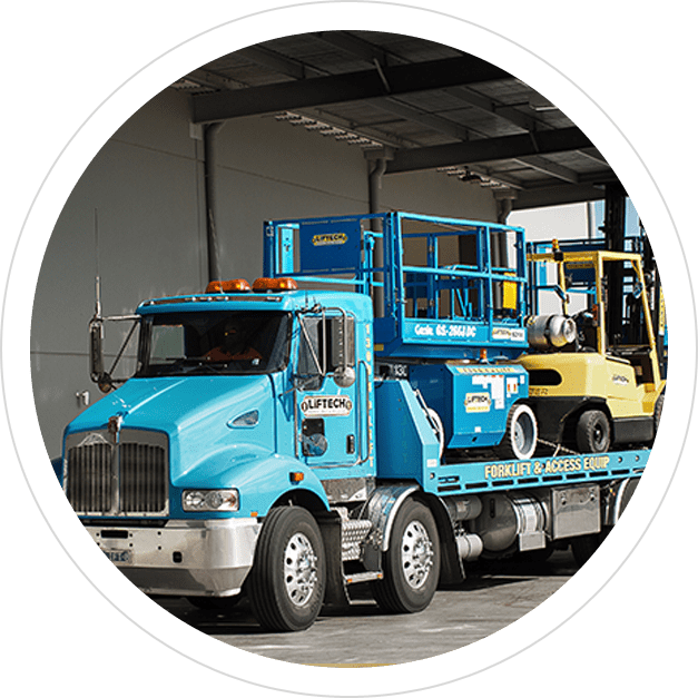 Access Equipment Ontime and Safely delivery by Liftech Transport
