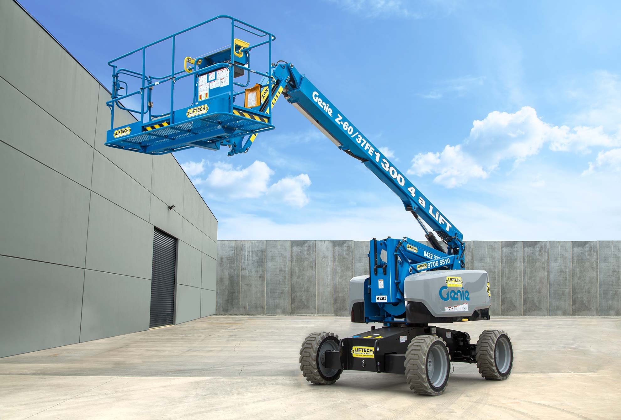 8 metre diesel hybrid knuckle boom lift